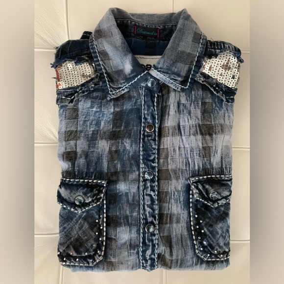 ROAR EMBROIDERED WESTERN SHIRT S - Picture 12 of 12